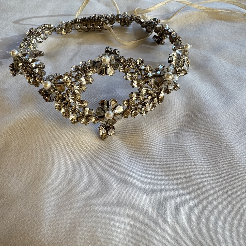 Dazzling Crystal Floral Headband